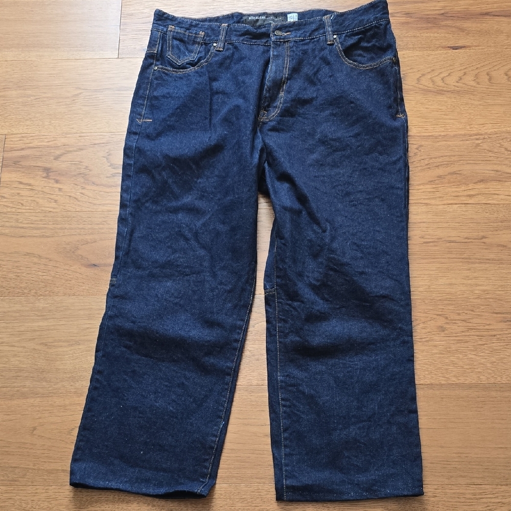 Rocawear Men's Navy Relaxed Straight Jeans